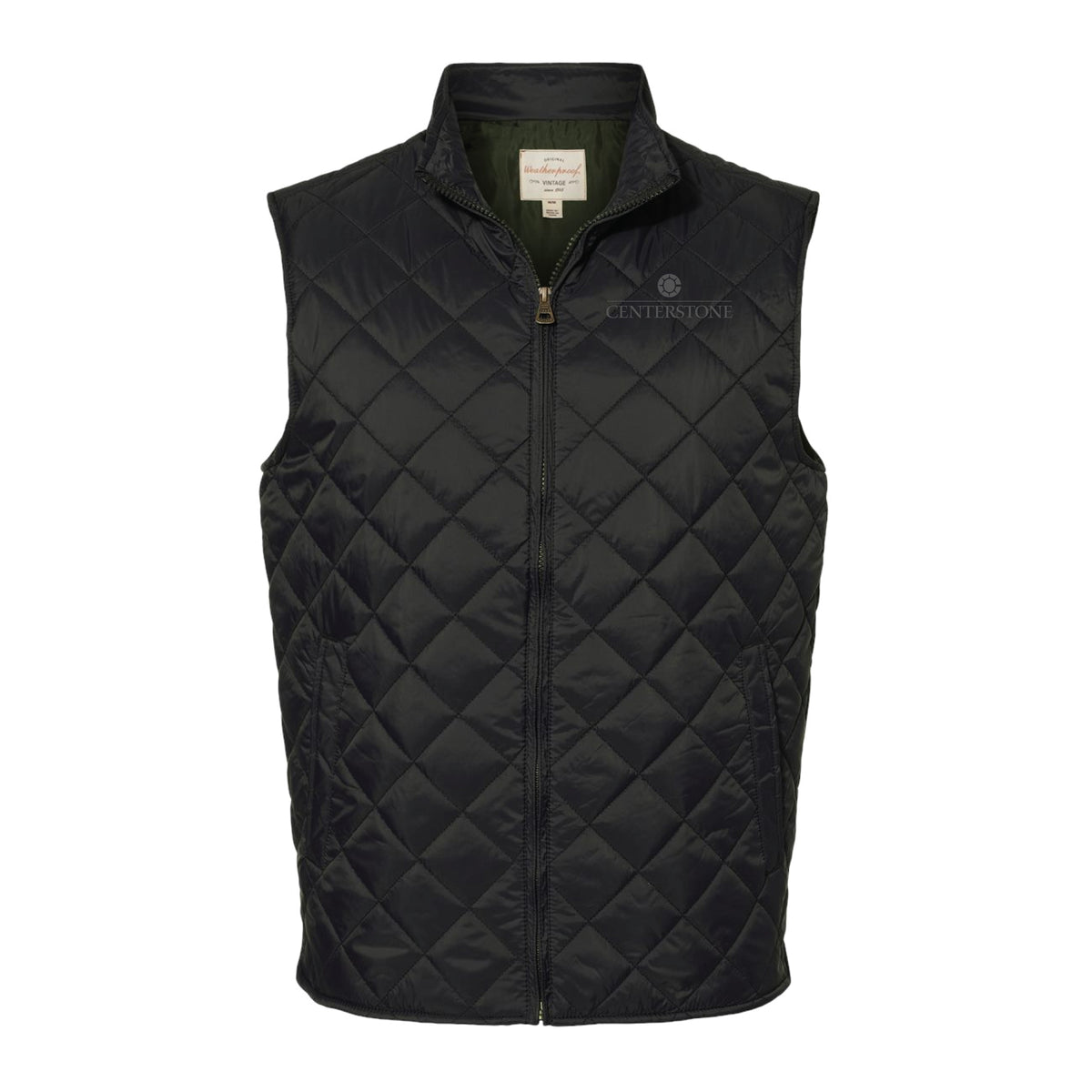 Men's Custom Vintage Diamond Quilted Vest