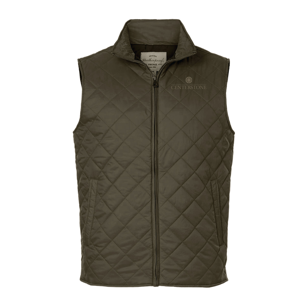 Men's Custom Vintage Diamond Quilted Vest