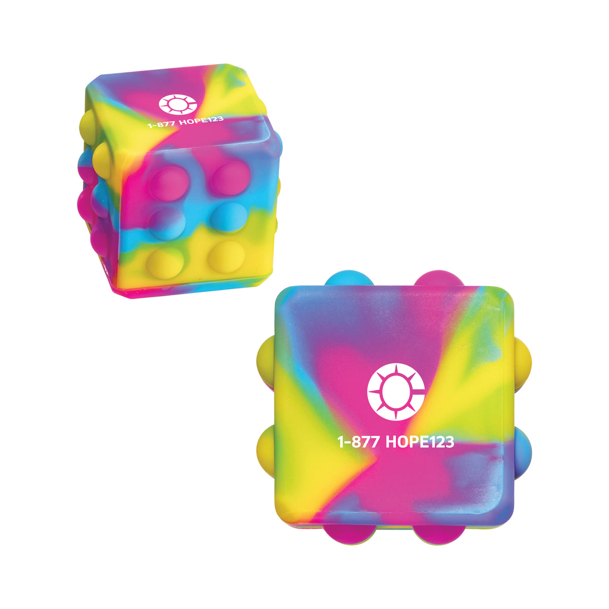 Custom Push Pop Cube - Bulk 75 pcs